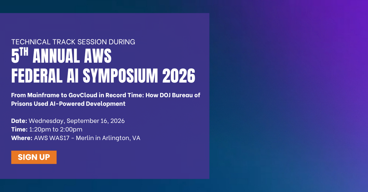 AWS Federal AI Symposium AWS Federal AI Symposium